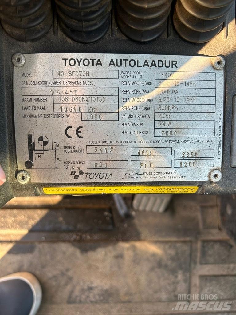 Toyota 40-8 FD 70 N Empilhadores Diesel