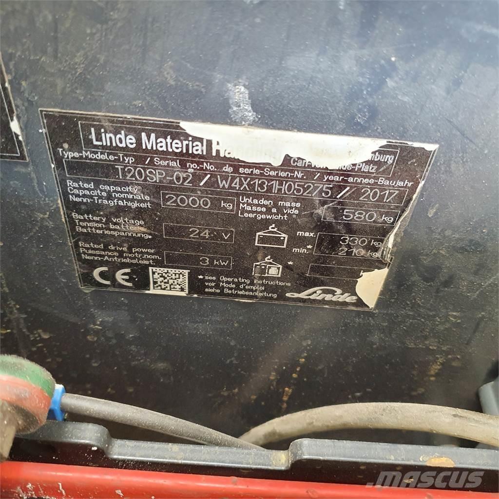 Linde T20SP kurz Porta palettes