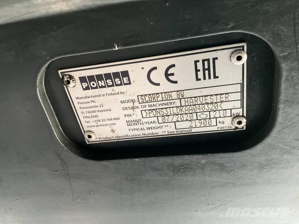 Ponsse SCORPION 8W Processadores florestais