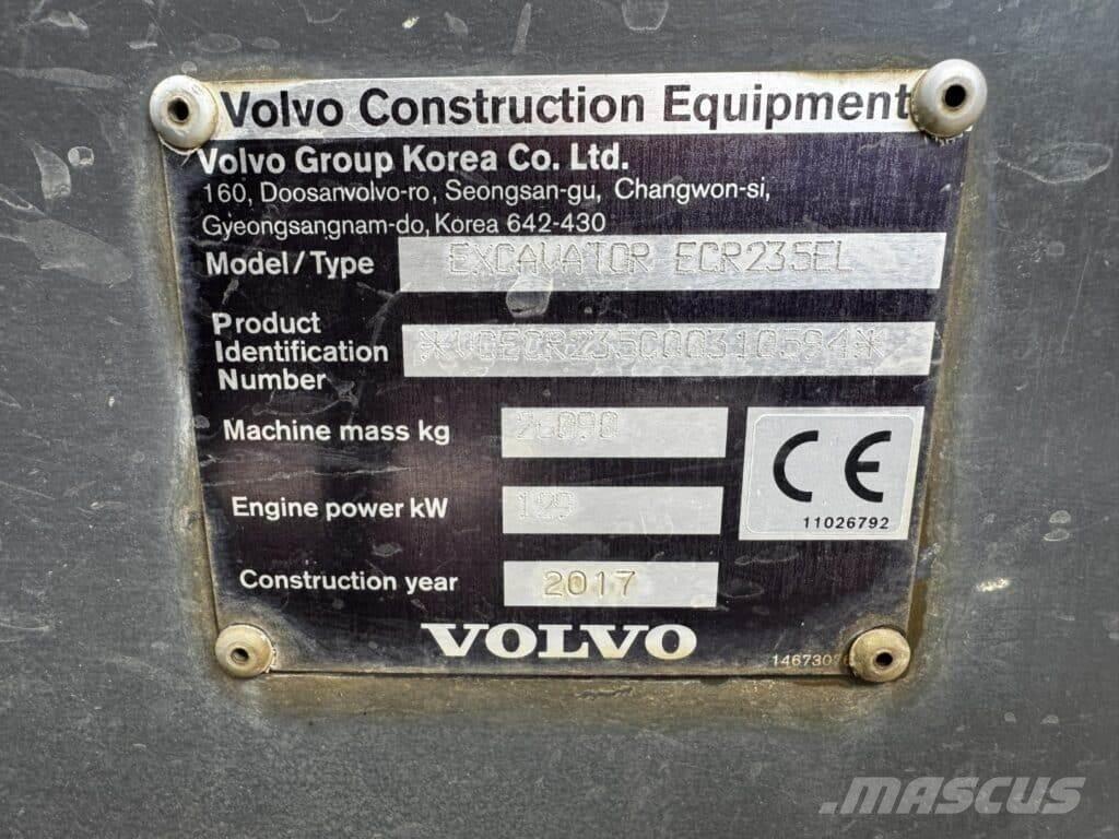 Volvo ECR235EL Escavadeiras de esteiras
