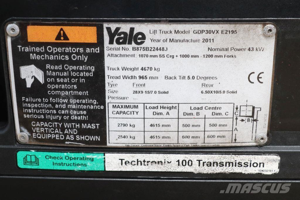 Yale GDP30VX Empilhadores Diesel
