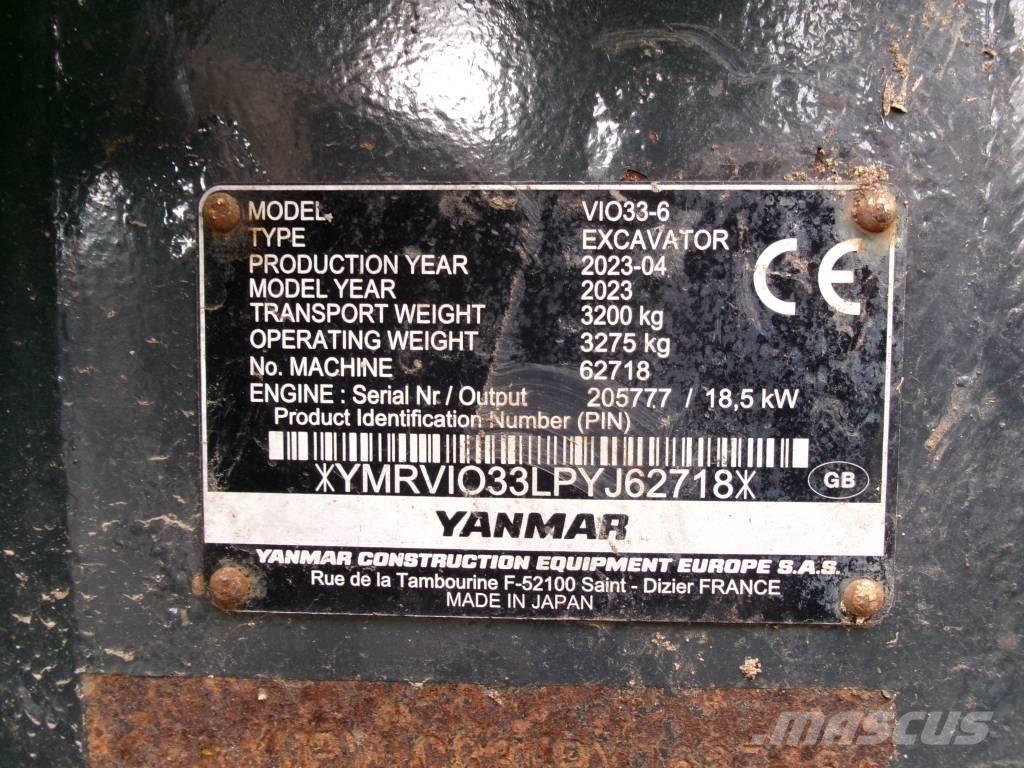 Yanmar Vio 33 Miniescavadeiras