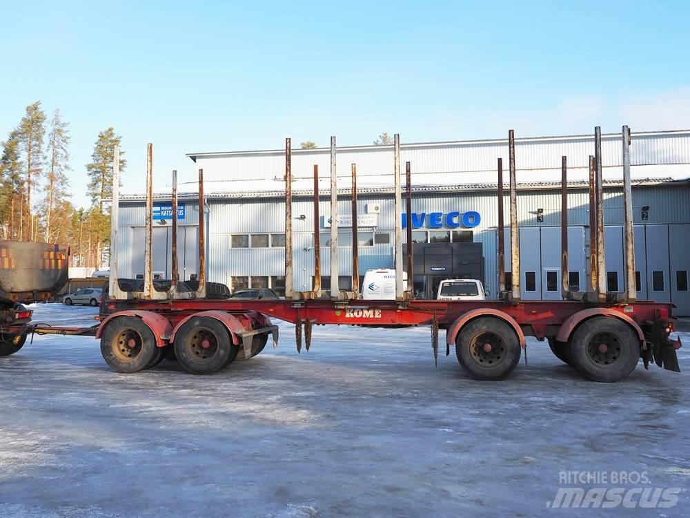 Kome 4 aks. Reboques de transporte de troncos