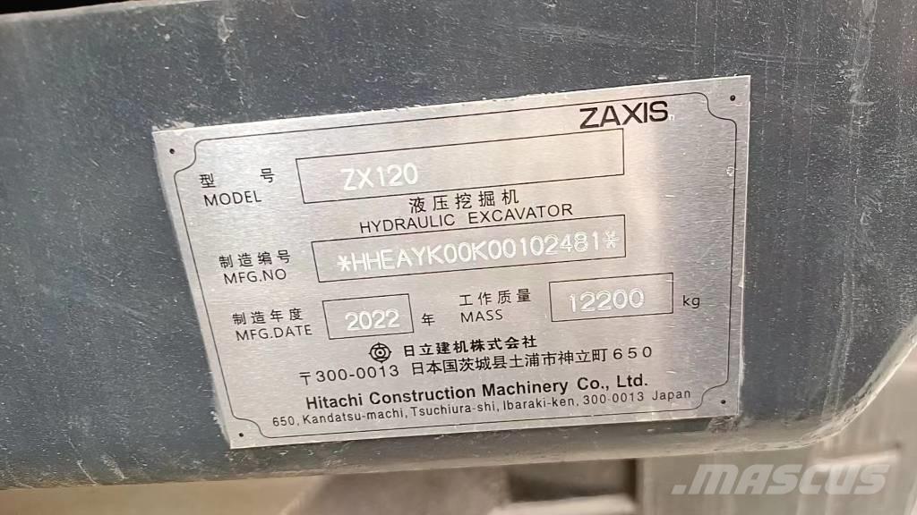 Hitachi ZX 120-6 Miniescavadeiras