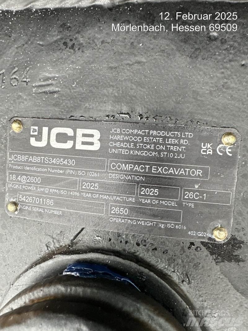 JCB 26C-1 Miniescavadeiras
