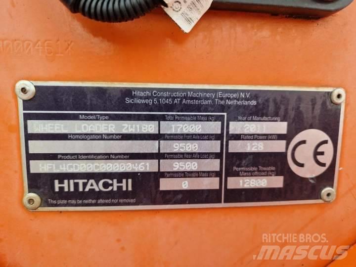 Hitachi ZW 180 Carregadeiras de rodas