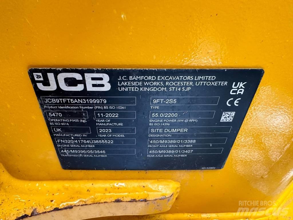 JCB 9 Ton Dumper Dumpers de obras