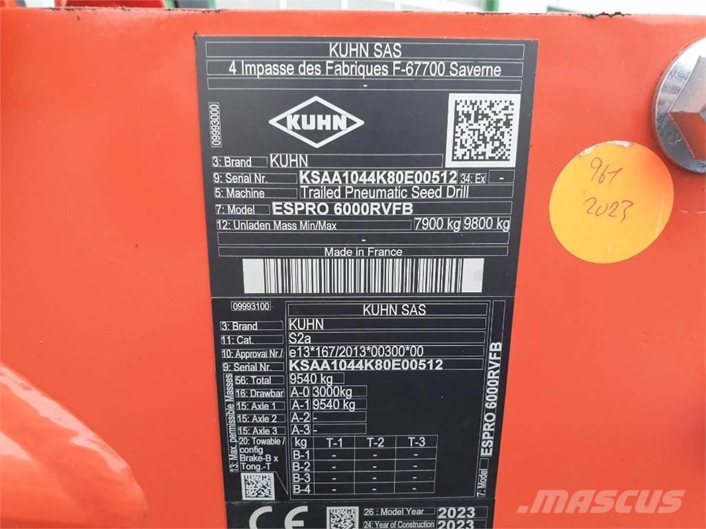 Kuhn ESPRO6000 Perfuradoras