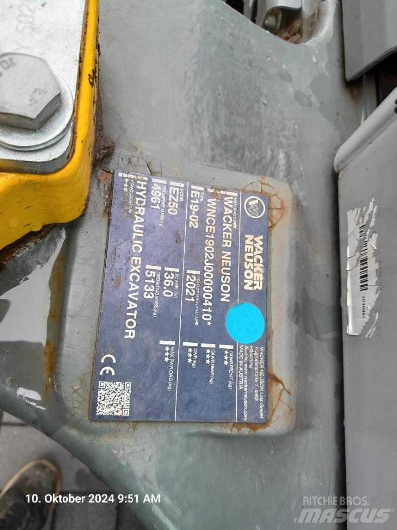 Wacker Neuson EZ50 Miniescavadeiras