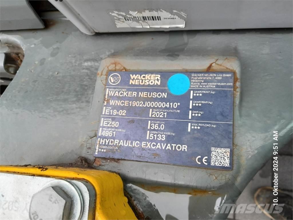 Wacker Neuson EZ50 Miniescavadeiras