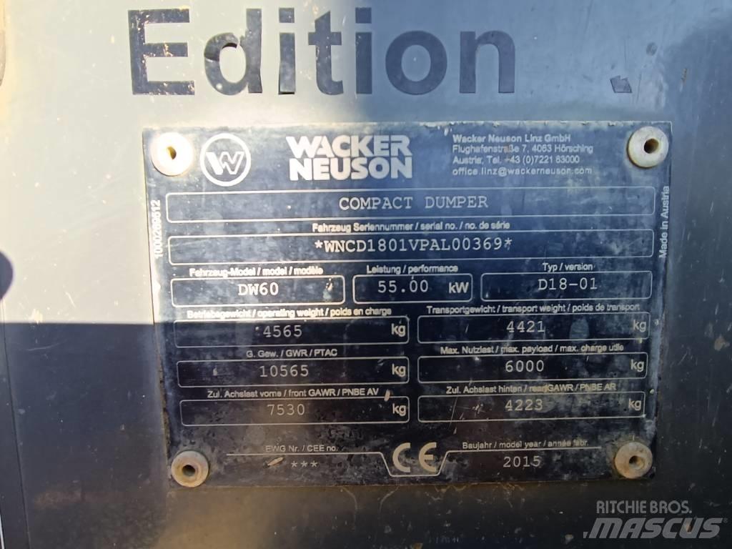Wacker Neuson DW 60 Dumpers de obras