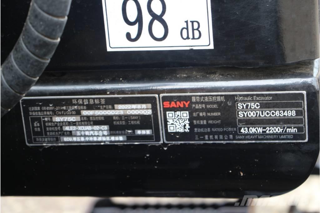 Sany sy75 Escavadeiras de esteiras