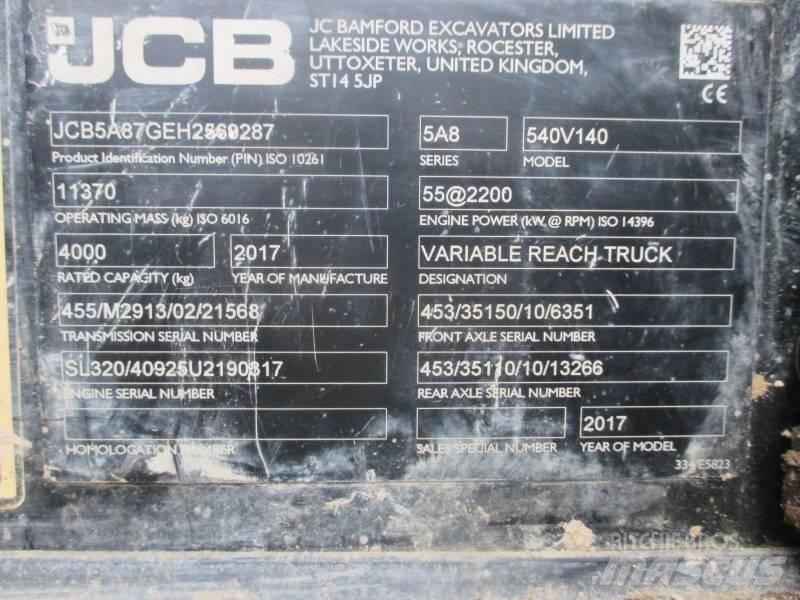JCB 540-140 Manipulador telescópico