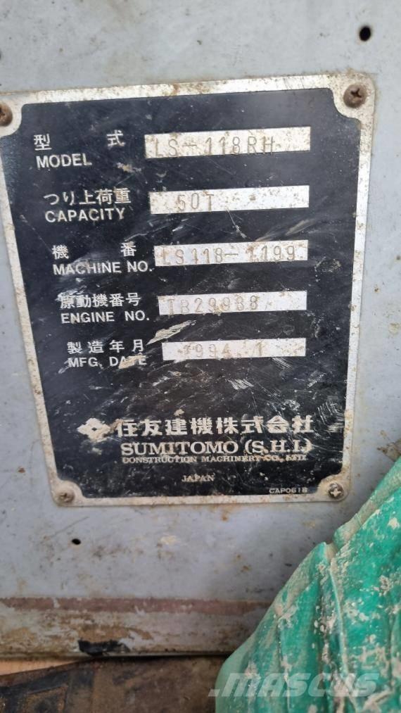 Sumitomo LS118RH5 Gruas de rastos