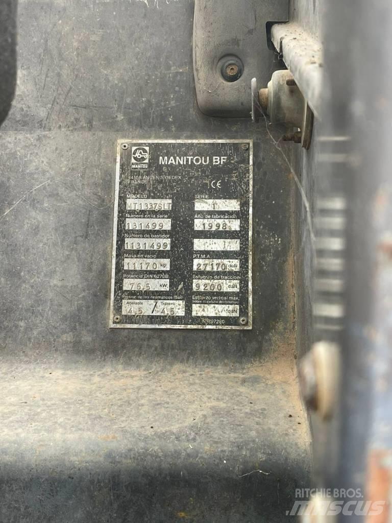Manitou MT 1337 SL T Manipulador telescópico