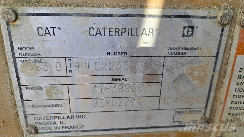 CAT 963 B Carregadoras de lagartas