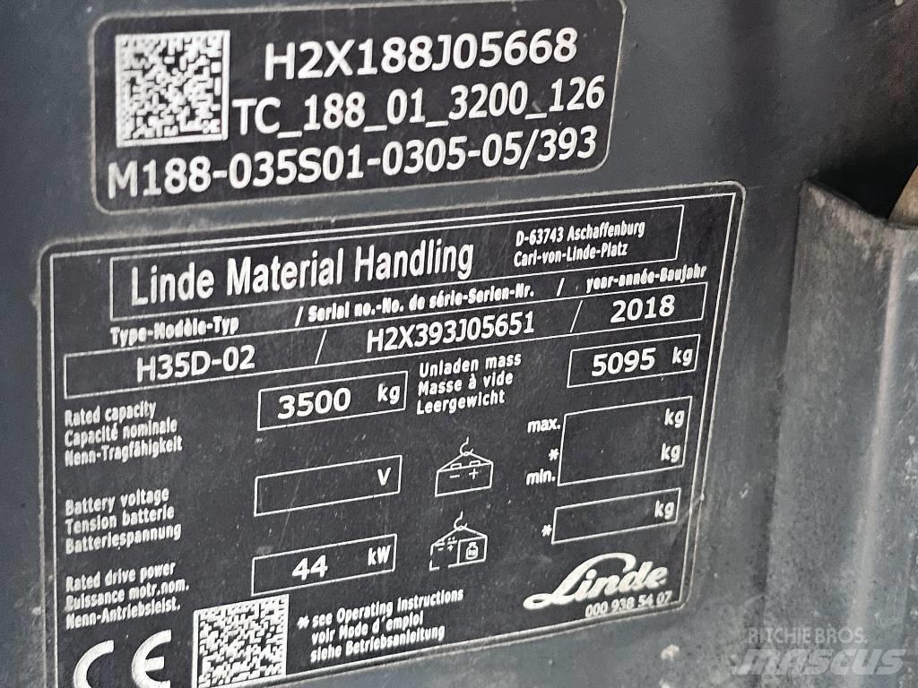 Linde H35D-02 Empilhadores Diesel