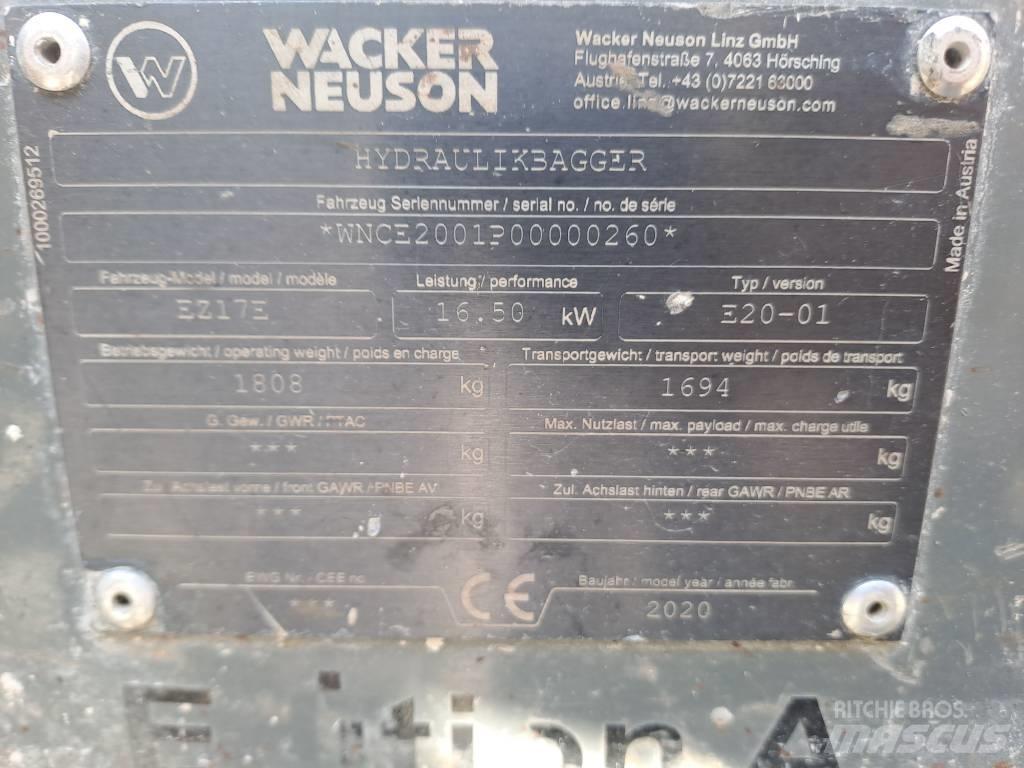 Wacker Neuson EZ17e Escavadeiras de esteiras