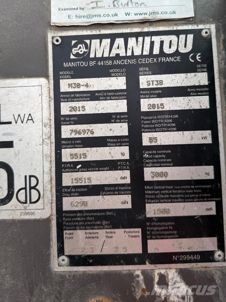 Manitou M30-4 ST3B Manipulador telescópico