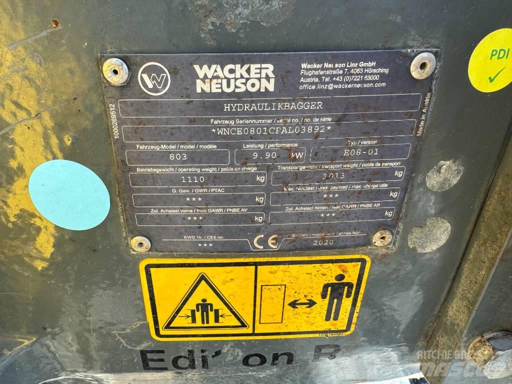 Wacker Neuson 803 Escavadeiras de esteiras