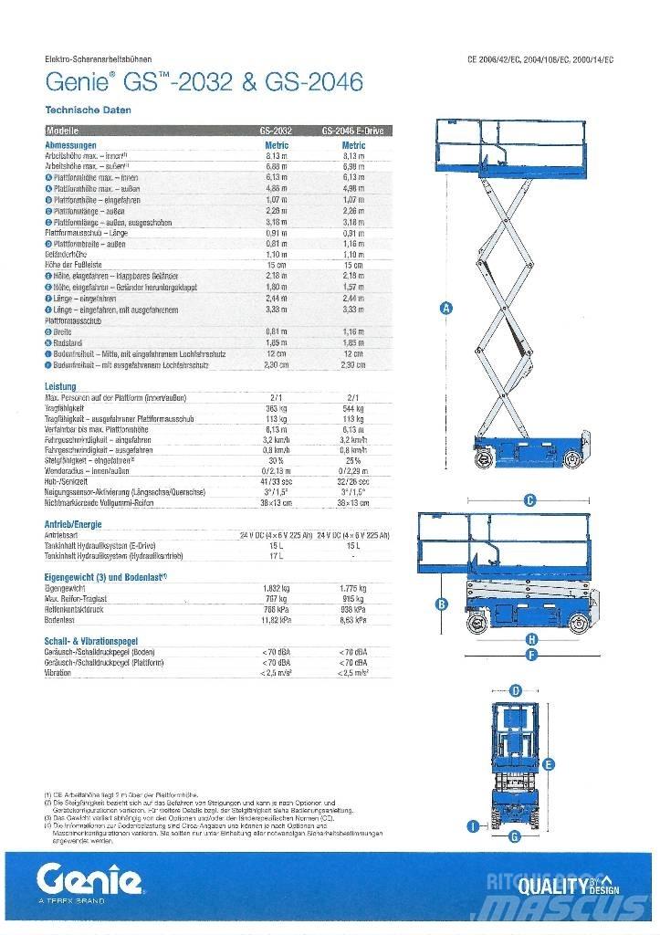 Genie GS 2032 Elevadores de tesoura