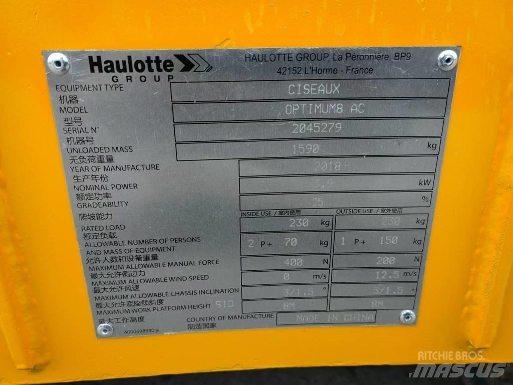 Haulotte OPTIMUM 8 Elevadores de tesoura