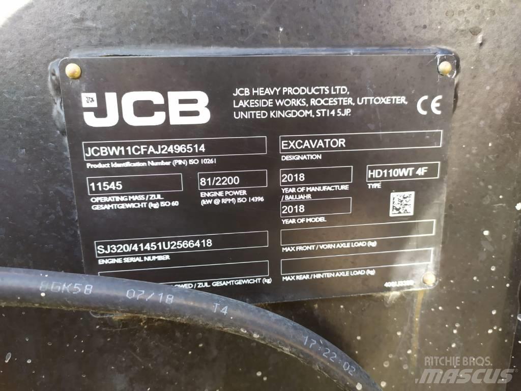 JCB Hydradig Escavadoras de rodas