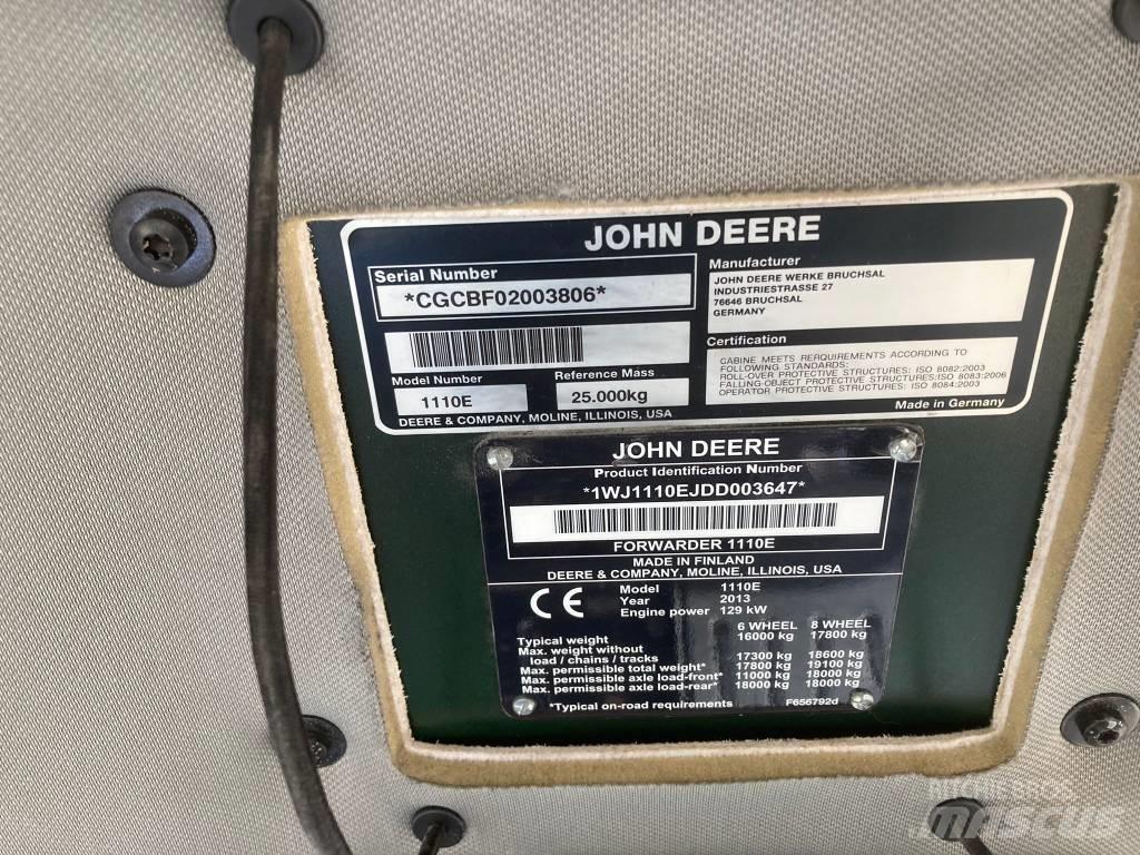 John Deere 1110E Forwarders florestais