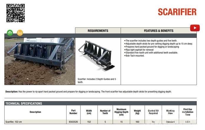 Bobcat Scarifier Espaços verdes - Outros
