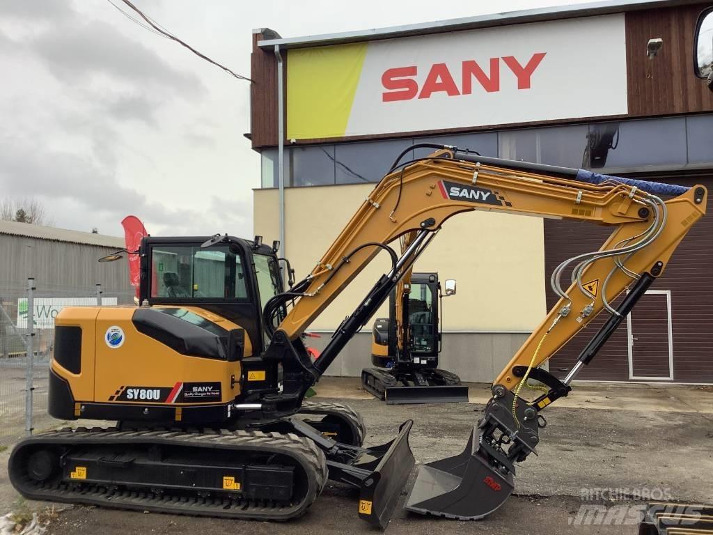 Sany SY80U Escavadoras Midi 7t - 12t
