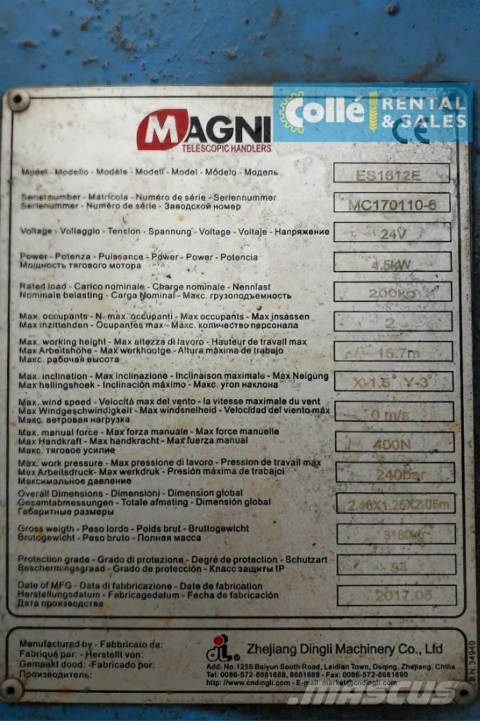 Magni ES 1612 E | 2017 Elevadores de tesoura