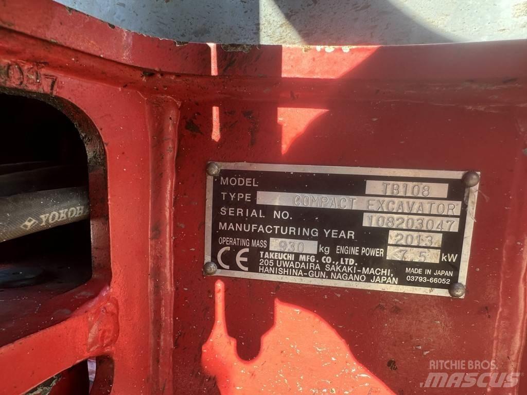 Takeuchi TB108 Miniescavadeiras