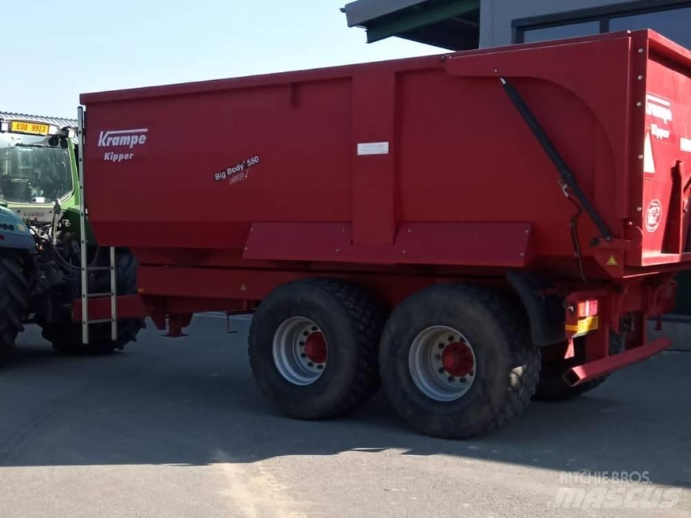 Krampe Big Body 550 Semi Reboques estrado/caixa aberta
