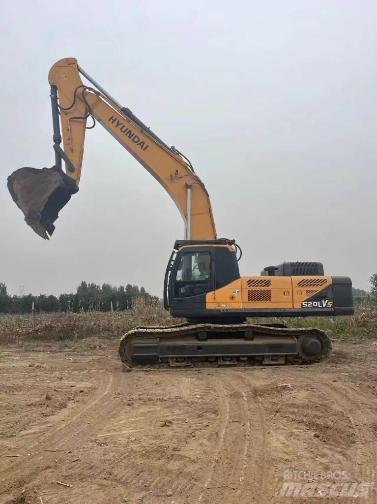 Hyundai Robex 520 VS Escavadeiras de esteiras