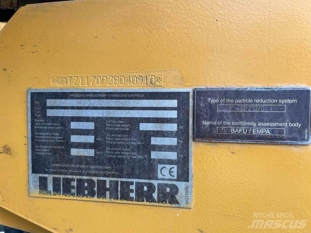 Liebherr L580 Carregadeiras de rodas