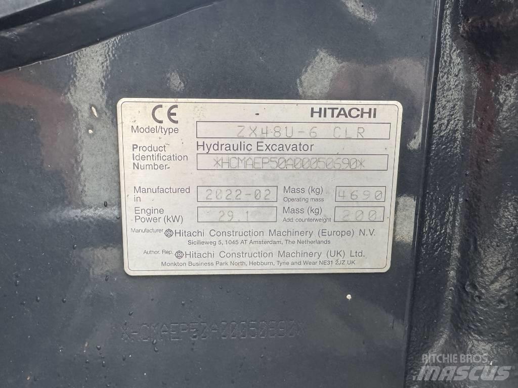 Hitachi ZX 48 U-6 Miniescavadeiras