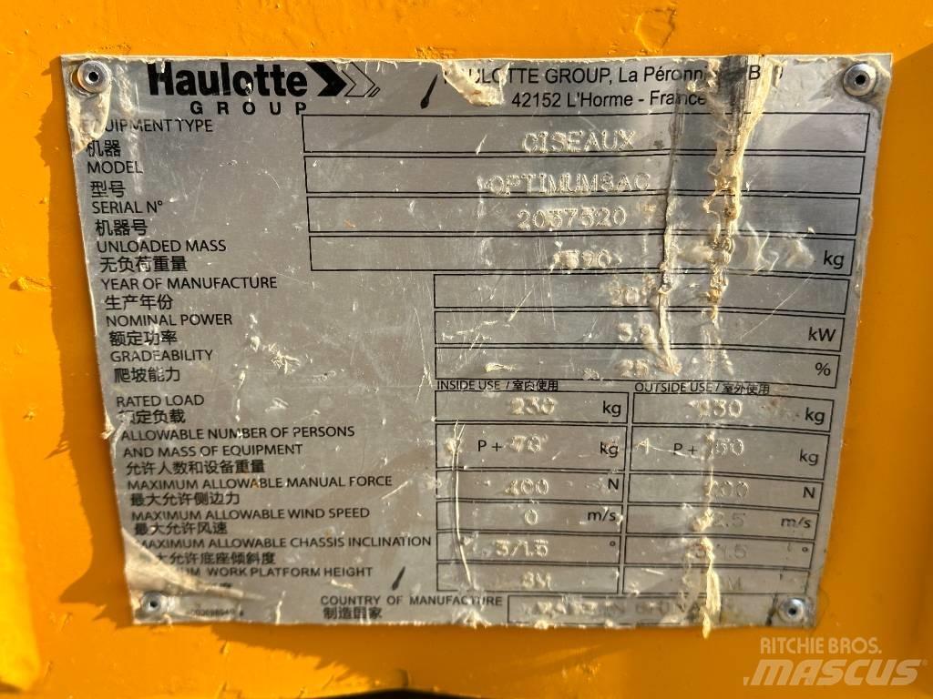 Haulotte OPTIMUM 8 Elevadores de tesoura