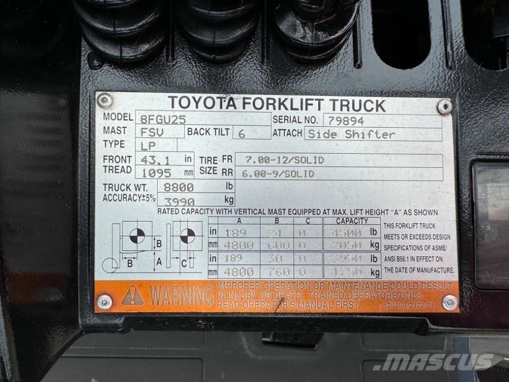 Toyota 8 FG U 25 Empilhadores - Outros