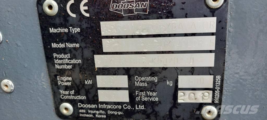 Develon DX140LCR-5 Escavadeiras de esteiras