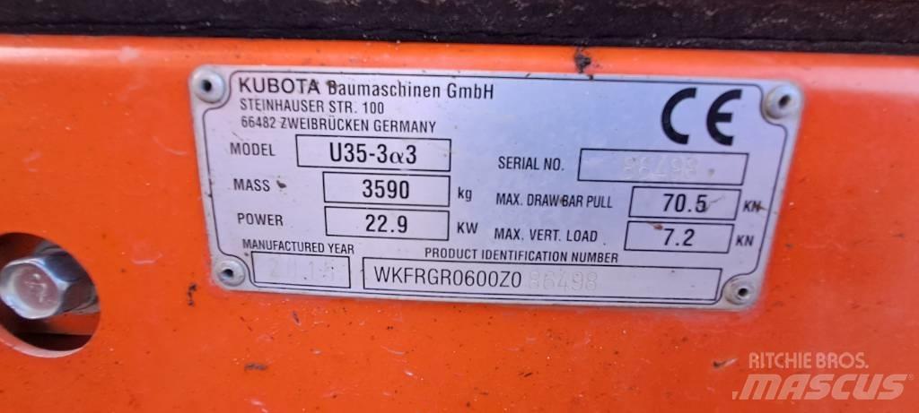 Kubota U35-3A3 Miniescavadeiras