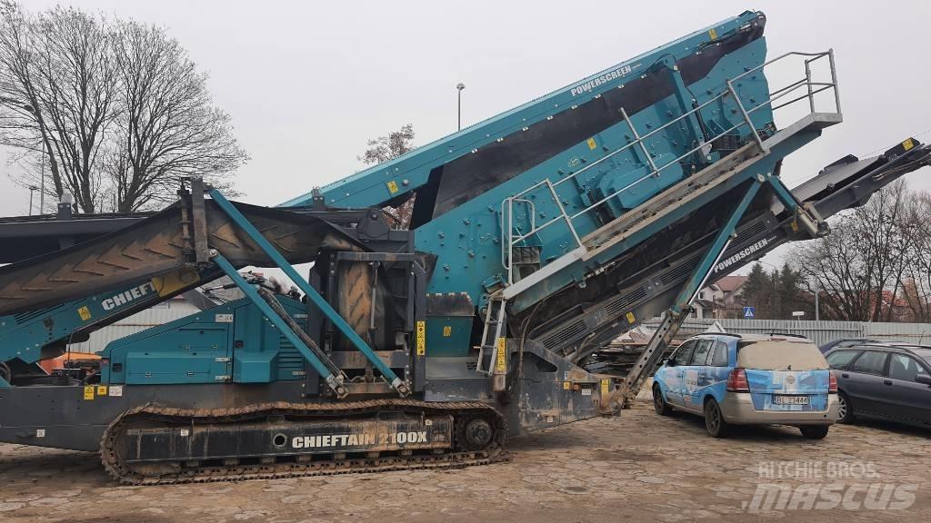 PowerScreen 2100 Crivos móveis