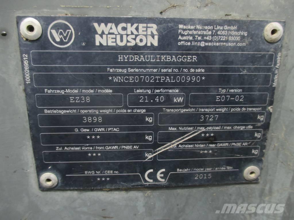 Wacker Neuson EZ 38 Escavadeiras de esteiras