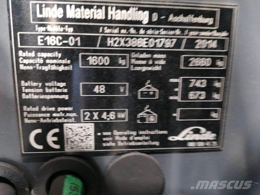 Linde E16C-01 Empilhadores eléctricos