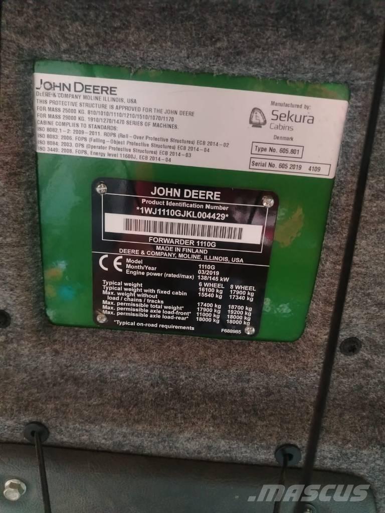 John Deere 1110 Forwarders florestais