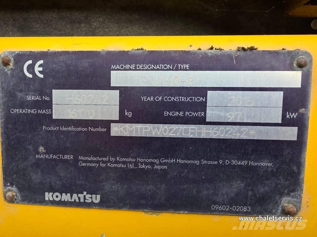 Komatsu PW 160 Escavadoras de rodas