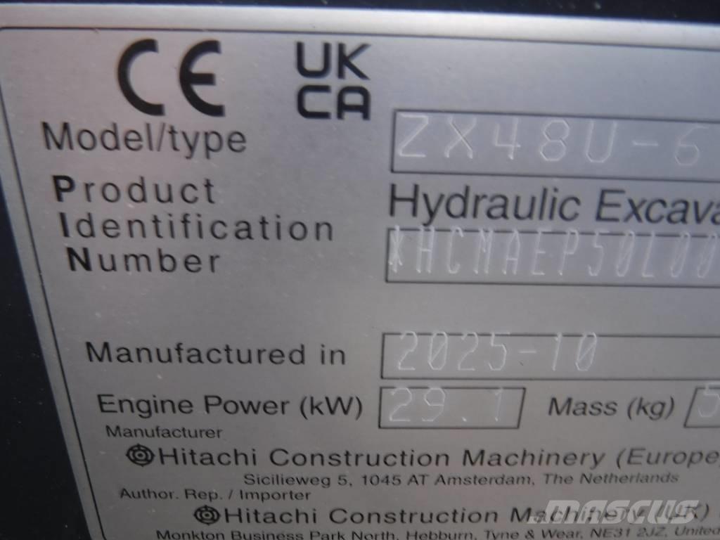 Hitachi ZX 48 U-6 Miniescavadeiras