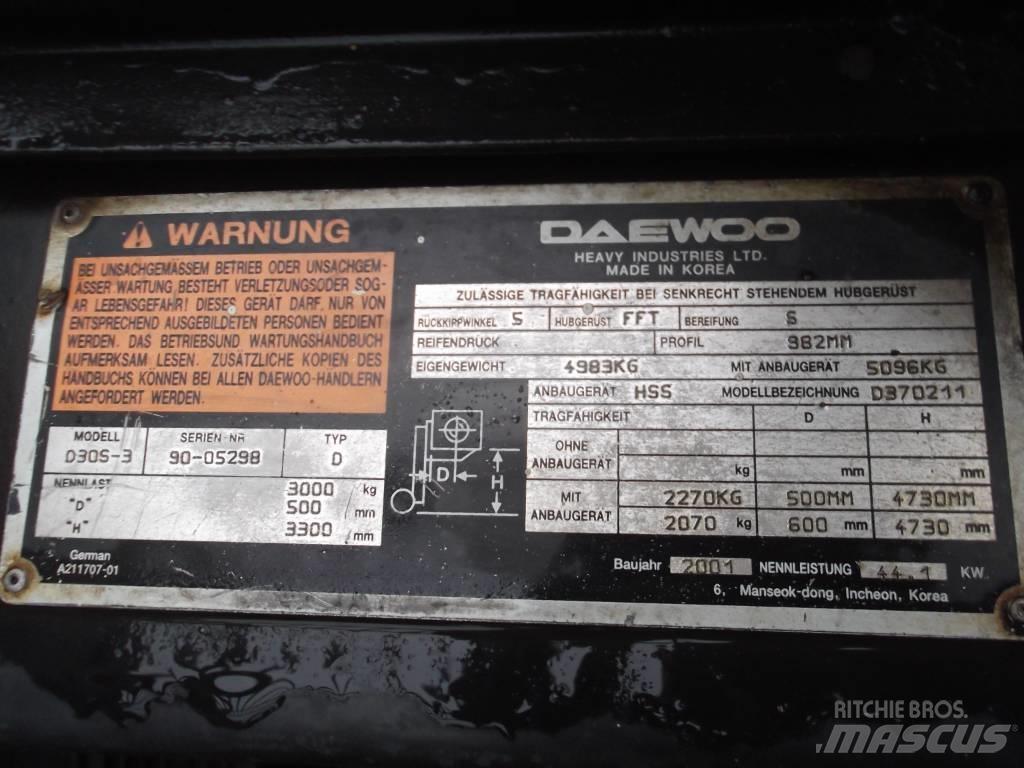 Daewoo D30S3 V-2372 Empilhadores Diesel