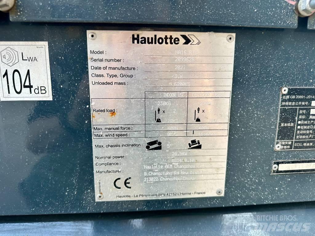 Haulotte HA16RTJ Elevadores braços articulados