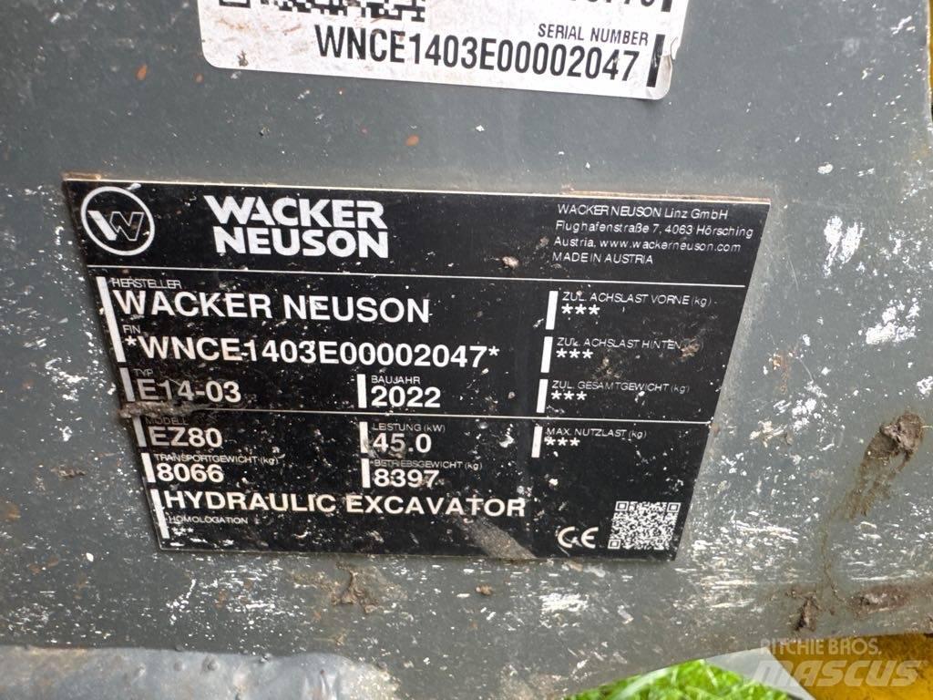 Wacker Neuson EZ80 Escavadeiras de esteiras