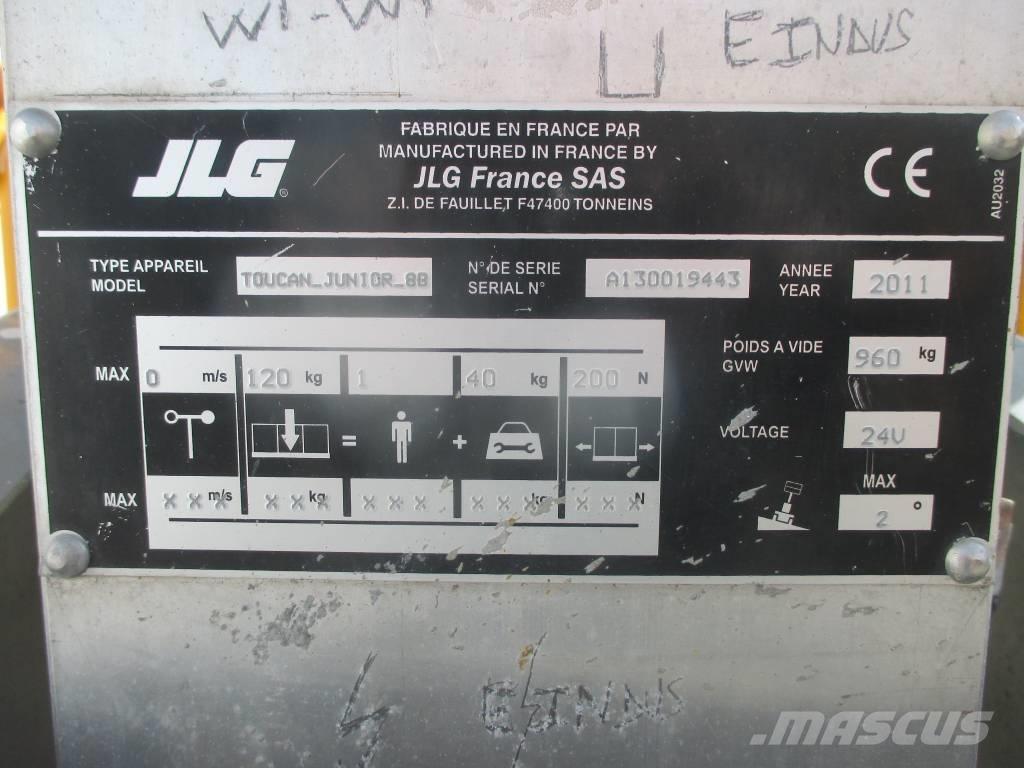 JLG Toucan Junior 8 Plataformas de Mastro Vertical